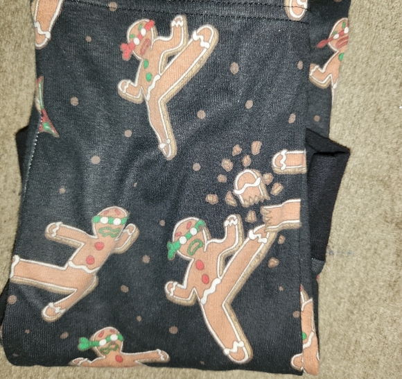 Gingerbread Patterned Leggings - Picture 1 of 4